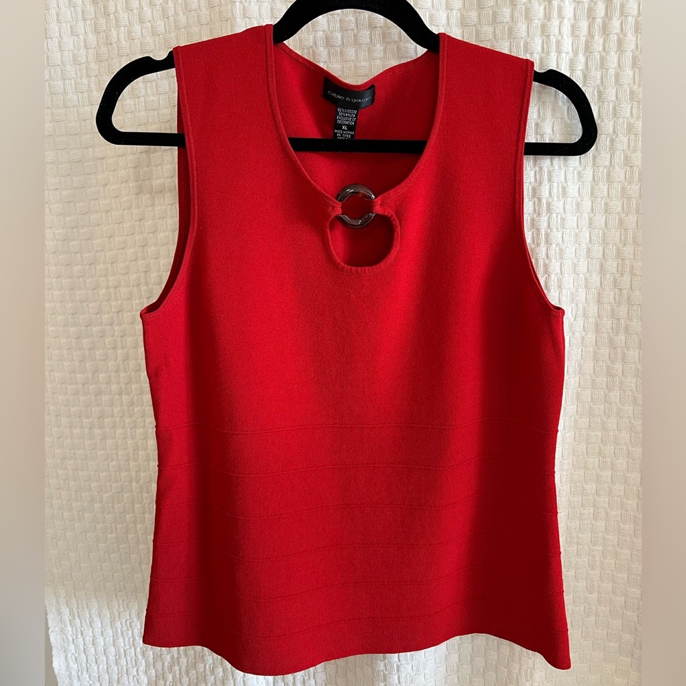 Cable & Gauge Red Tank Top Y2K / 90s